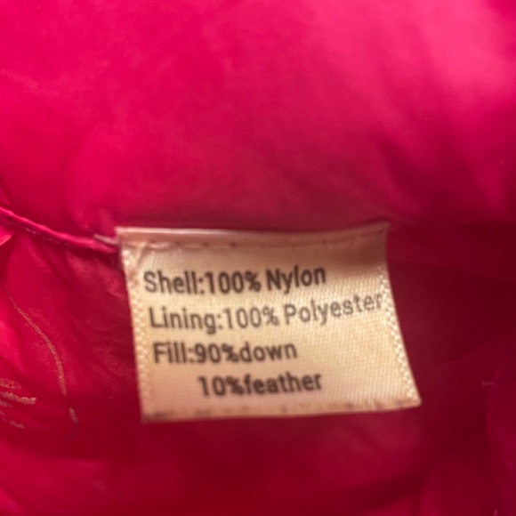 💘 BE INSPIRED • Pink Lightweight Packable Down Puffer Vest • Size Small - Picture 7 of 8